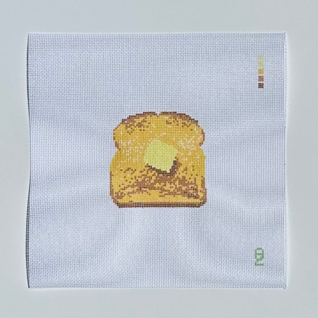 Buttered Toast Needlepoint Canvas